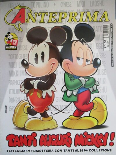 Anteprima 327 - Panini Novembre 2018 - Topolino 90 Anni