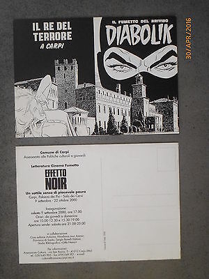 Diabolik - Cartolina Pubblicità Diabolik Il Re Del Terrore Carpi - 2000