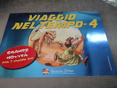 Geronimo Stilton Viaggio Nel Tempo 4 - Brochure Pubblicitaria Pop-up