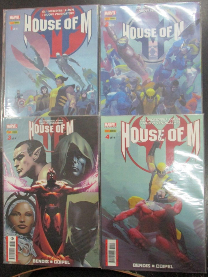 House Of M 1/4 Cover Variant + 4 Speciali - Panini Comics 2019 - Serie Completa