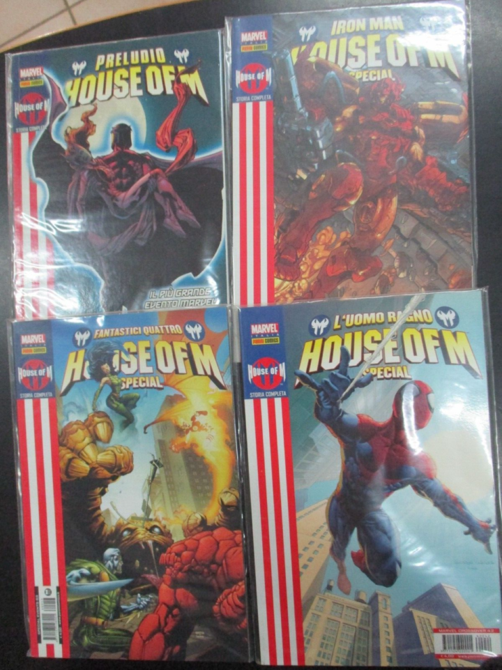 House Of M 1/4 Cover Variant + 4 Speciali - Panini Comics 2019 - Serie Completa