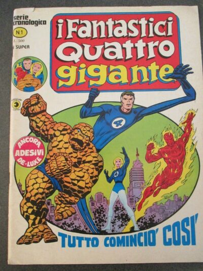 I Fantastici Quattro Gigante N° 1 - Ed. Corno 1978