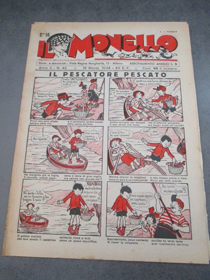 Il Monello Anno 2 N° 45 - 15 Marzo 1934 - Buone Condizioni - Raro