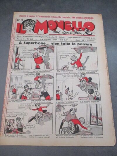 Il Monello Anno 2 N° 68 - 23 Agosto 1934 - Buone Condizioni - Raro