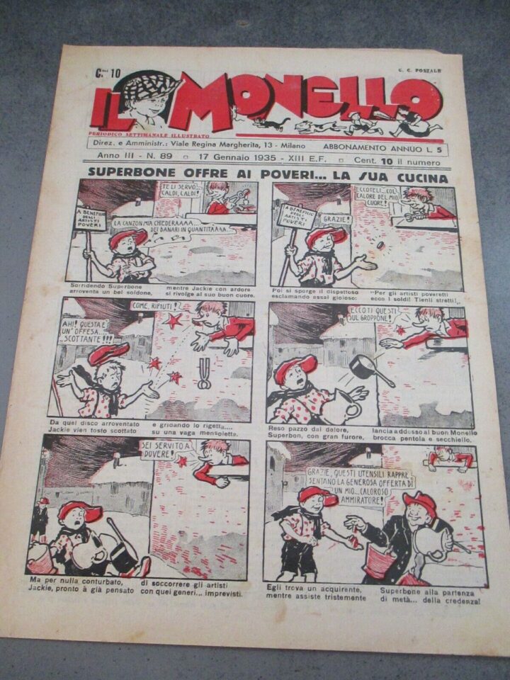 Il Monello Anno 3 N° 89 - 17 Gennaio 1935 - Buone Condizioni - Raro