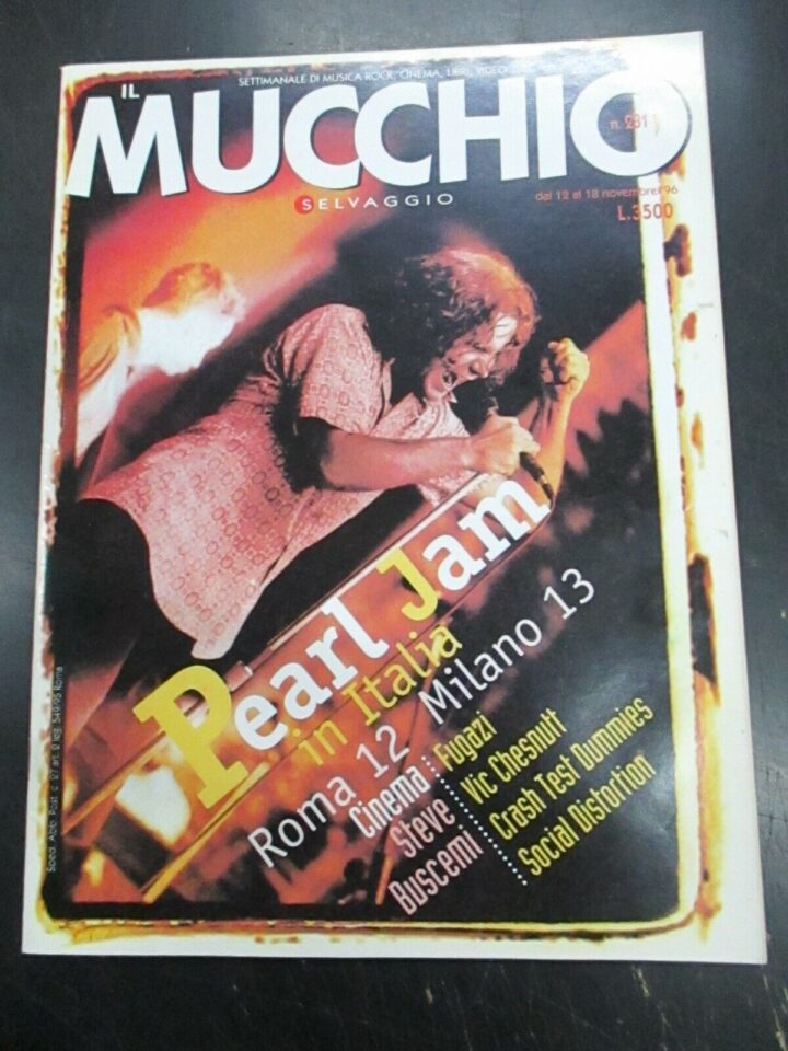 Il Mucchio Selvaggio N° 231 Novembre 1996 - Pearl Jam