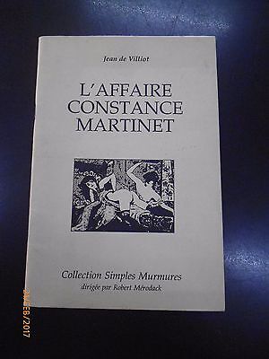 Jean De Villiot - L'affaire Constance Martinet - In Francese