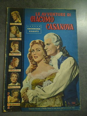 Le Avventure Di Giacomo Casanova - Cineromanzo Gigante Anno 1955 - Raro!