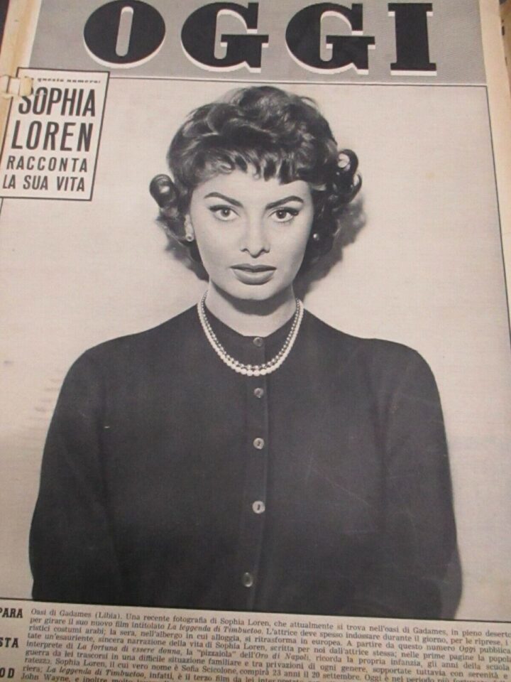 Oggi Anno 1957 1/52 - Miguel Bose' Sofia Loren - Descrizione All'interno