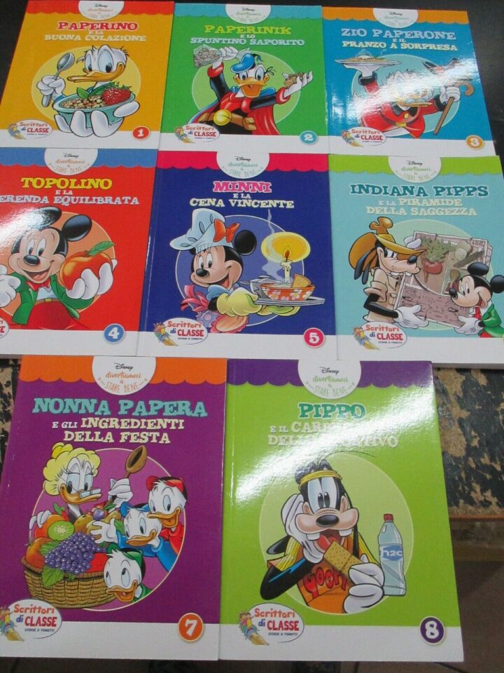 Scrittori Di Classe 1/8 - Walt Disney - Conad - Serie Completa