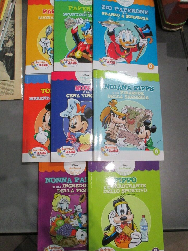 Scrittori Di Classe 1/8 - Walt Disney - Conad - Serie Completa + 2 Cofanetti