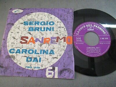 Sergio Bruni - Carolina Dai - 45 Giri La Voce Del Padrone