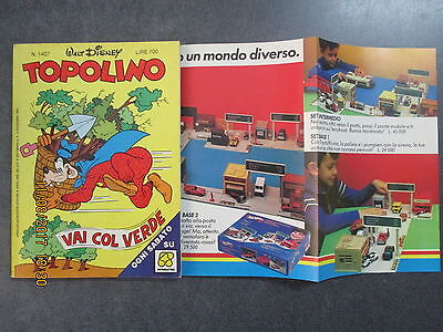 Topolino 1407 - Inserto Hot Wheels - Mondadori 1982