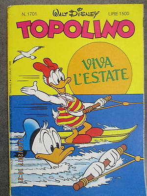 Topolino 1701 - Mondadori 1988 - Ultimo Numero Mondadori