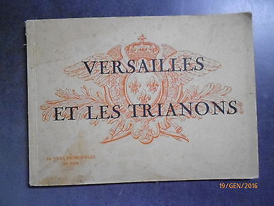 Versailles Et Les Trianons - 24 Vues Principales En Noir - Ed. A. Bourdier