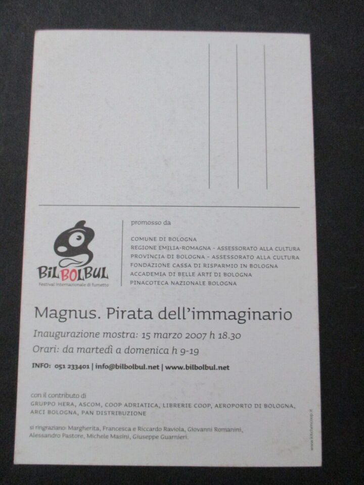 Magnus Pirata Dell'immaginario - Inaugurazione Mostra Bologna 2007