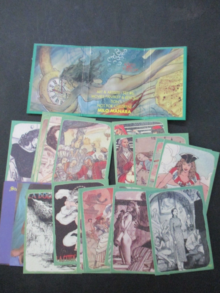 Milo Manara - Movies Fantasy & Revolution - Cards Set Limited Edition