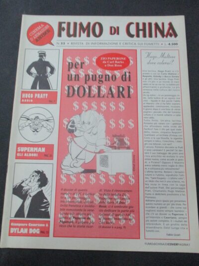 Fumo Di China N° 33/1995 - Barks - Hugo Pratt - Dylan Dog