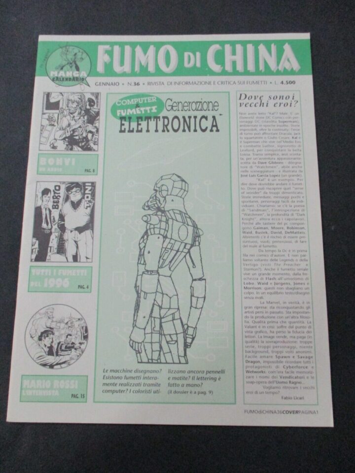 Fumo Di China N° 36/1996 - Generazione Elettronica - Bonvi