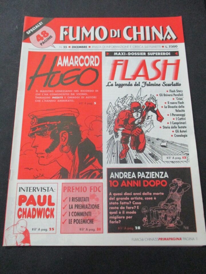 Fumo Di China N° 55/1997 - Hugo Pratt - Flash - Andrea Pazienza