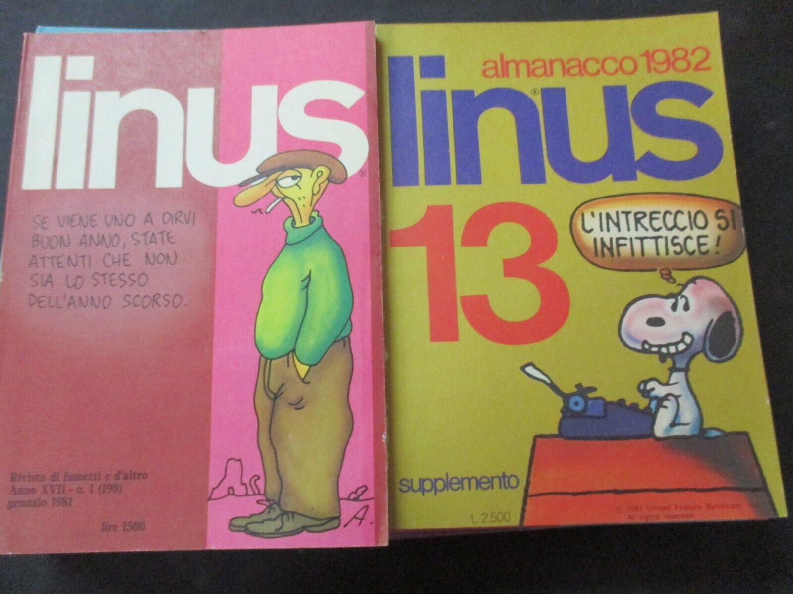 Linus Anno 1979 1/12 + Almanacco – Milano Libri – Annata Completa 