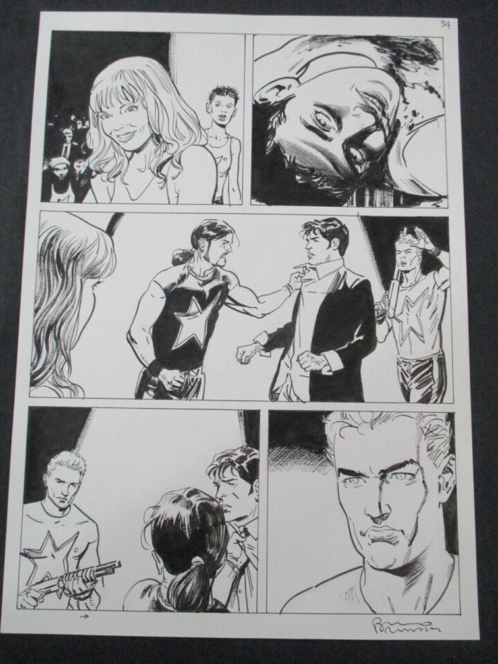 Bruno Brindisi - Tavola Originale Dylan Dog Almanacco Della Paura 2012 - Pg 34