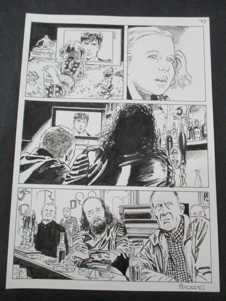 Bruno Brindisi - Tavola Originale Dylan Dog Almanacco Della Paura 2012 - Pg 79