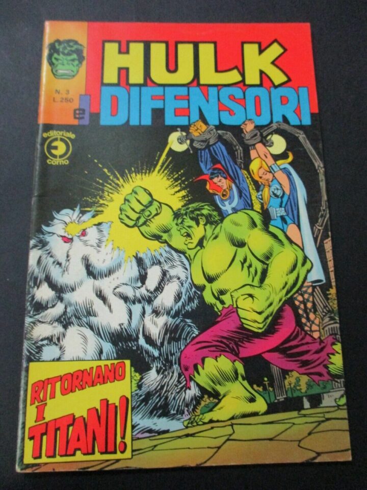 Hulk E I Difensori N° 3 - Ed. Corno 1975