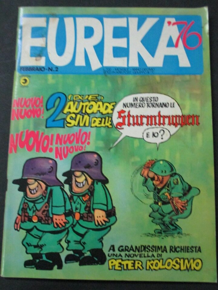 Eureka N° 2 (152) Febbraio 1976 + 2 Adesivi Sturmtruppen - Ed. Corno