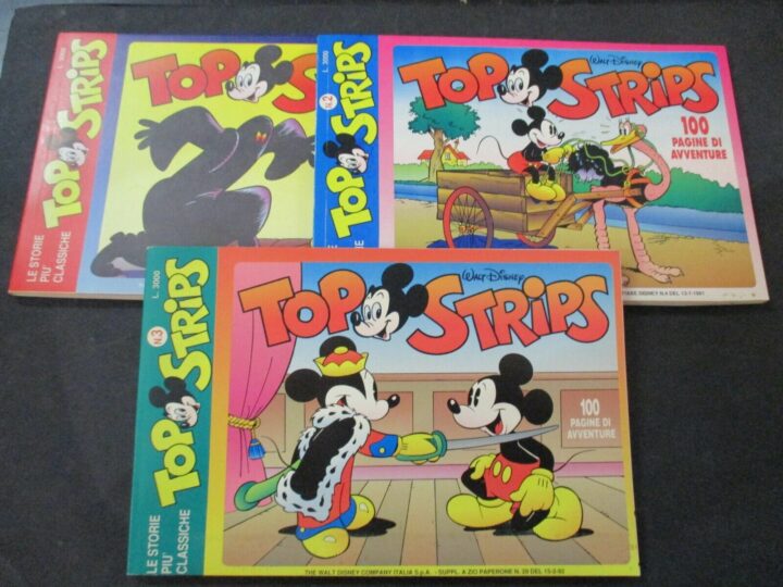Topo Strips 1/3 - Walt Disney Italia 1991 - Serie Completa - Ottimo
