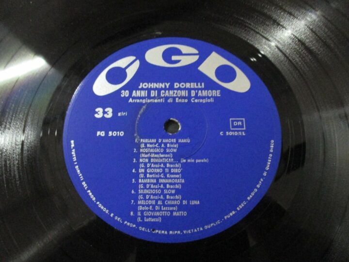 Johnny Dorelli - 30 Anni Di Canzoni D'amore - Lp Cgd 1964