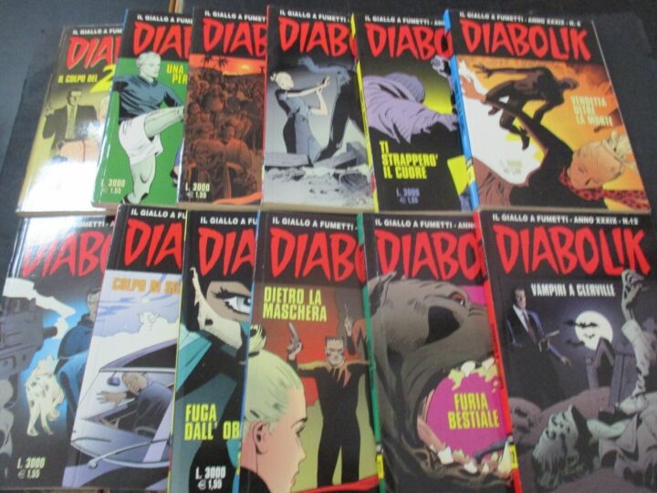 Diabolik Anno Xxxix 2000 1/12 - Annata Completa