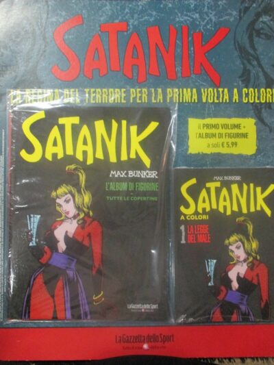 Satanik A Colori N° 1 + Album E Figurine - Gazzetta - Magnus & Bunker