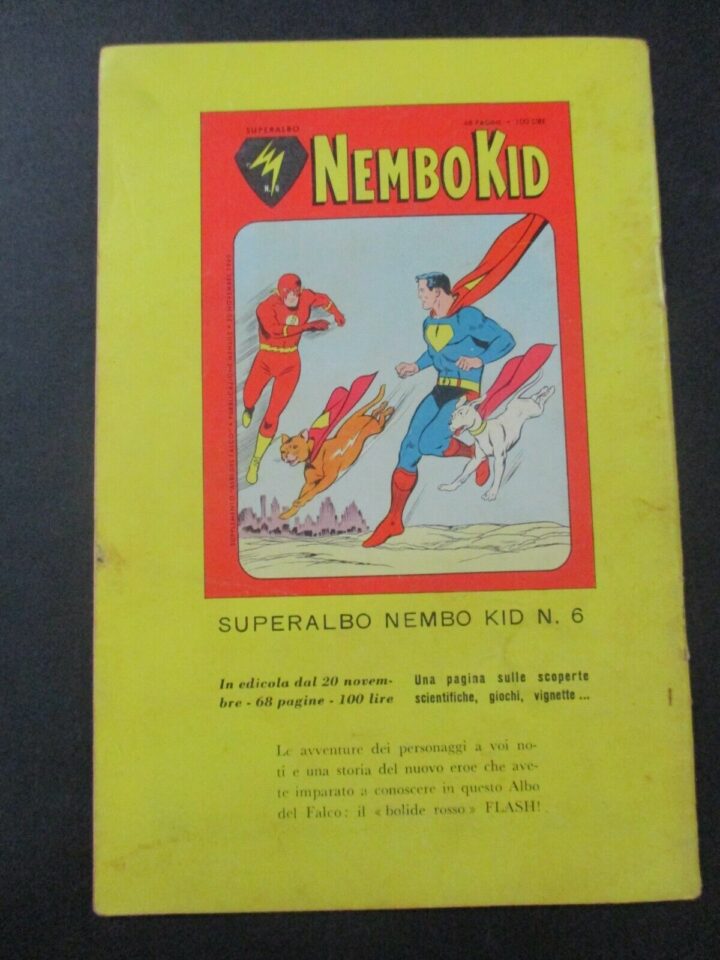 Albi Del Falco Nembo Kid N° 241 - Mondadori 1960 Prima Apparizione Flash