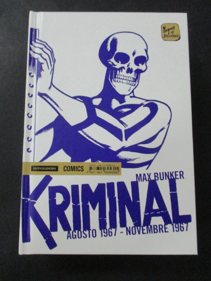 Kriminal N° 11 Agosto 1967 - Novembre 1967 - Ed. Mondadori Comics