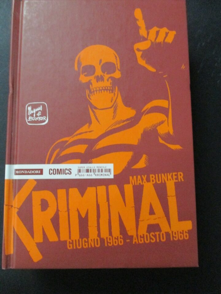 Kriminal N° 6 Giugno 1966 - Agosto 1966 - Ed. Mondadori Comics