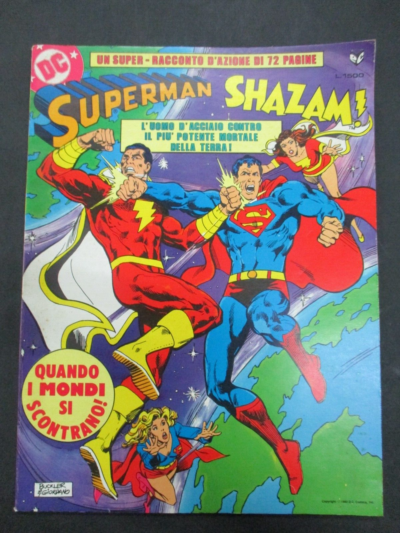 Superman Shazam Quando I Mondi Si Scontrano - Ed. Cenisio 1980