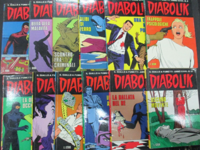 Diabolik Anno Xxvii 1988 1/12 - Annata Completa