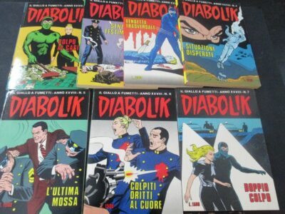 Diabolik Anno Xxviii 1989 1/7 - Annata Completa