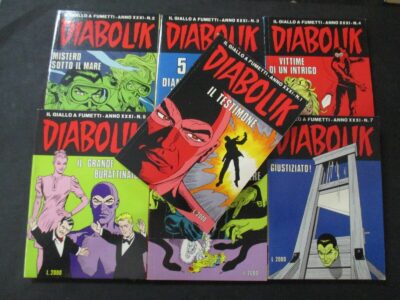 Diabolik Anno Xxxi 1992 1/7 - Annata Completa