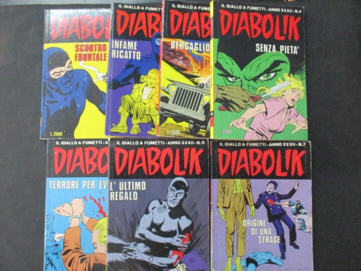 Diabolik Anno Xxxii 1993 1/7 - Annata Completa