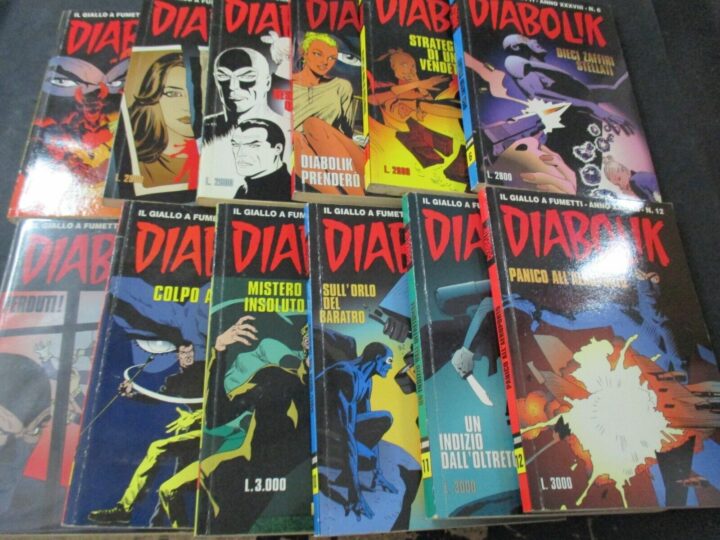 Diabolik Anno Xxxviii 1999 1/12 - Annata Completa