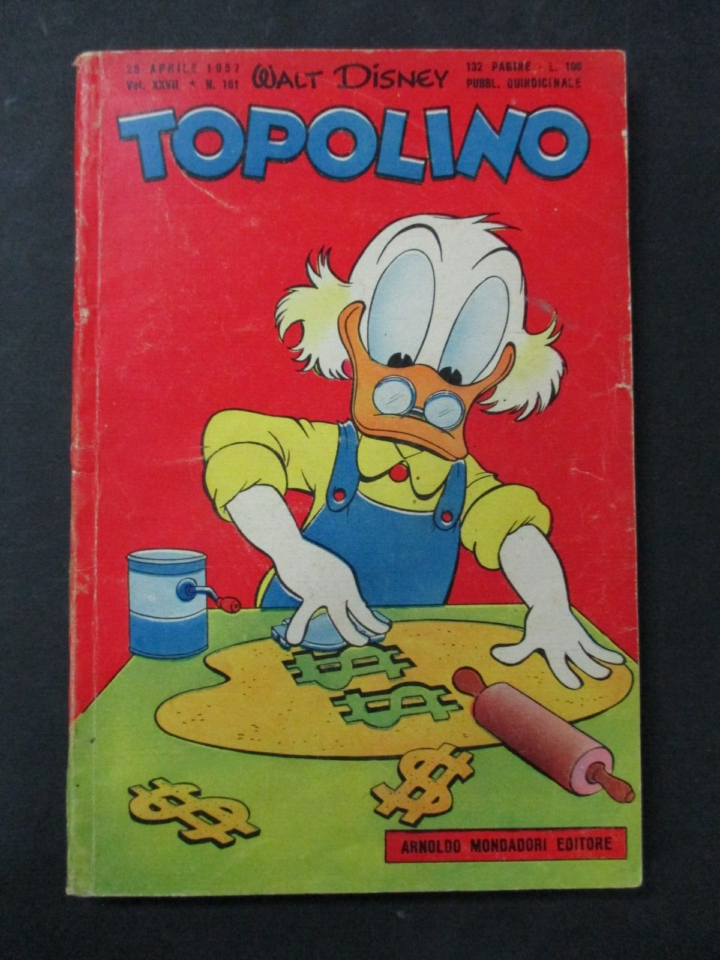 Topolino N° 161 Aprile 1957 - Originale - Buono