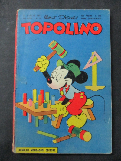 Topolino N° 167 Luglio 1957 - Originale - Buono/ottimo