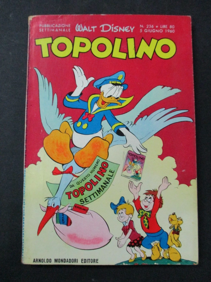 Topolino N° 236 - 5 Giugno 1960 - Originale - Ottimo