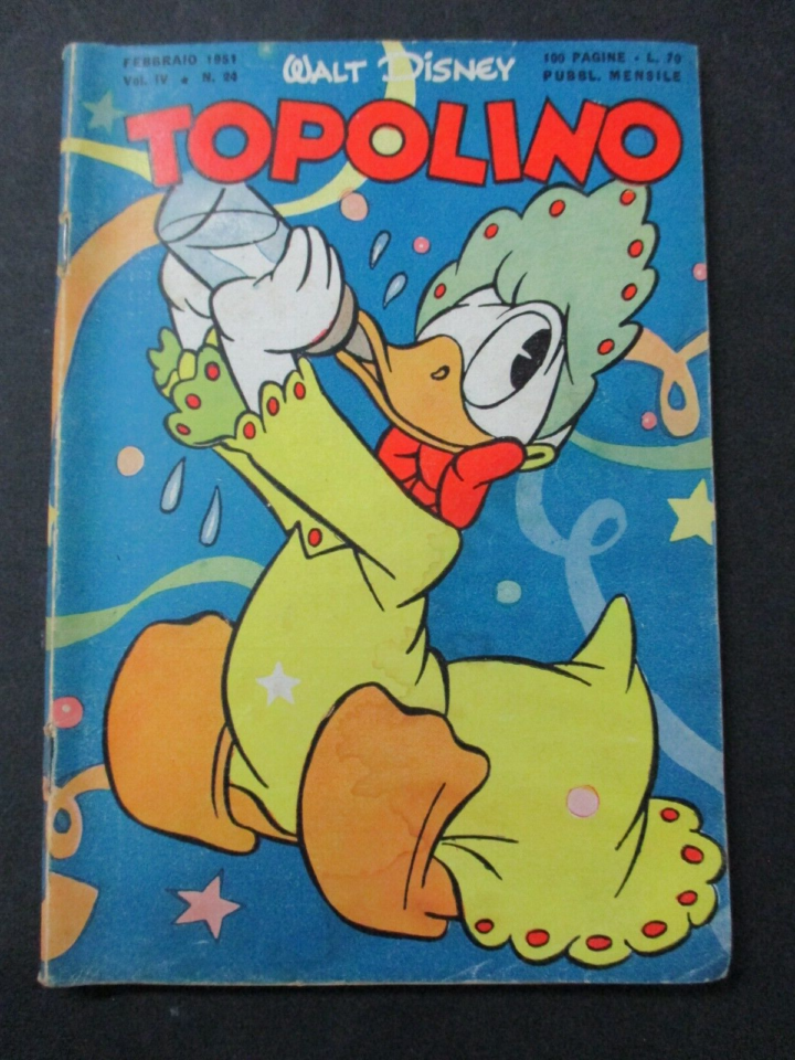 Topolino N° 24 Febbraio 1951 - Originale - Ottimo