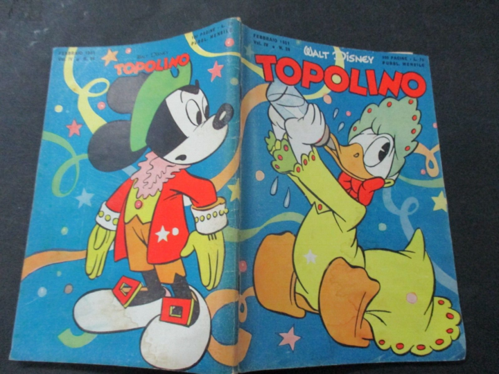 Topolino N° 24 Febbraio 1951 - Originale - Ottimo