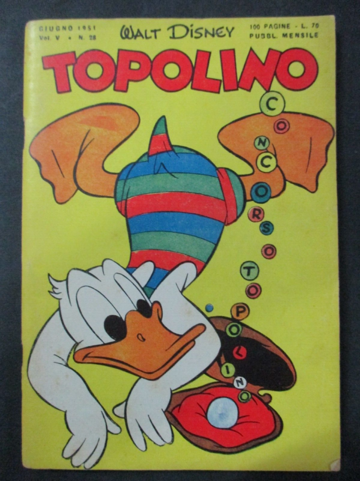 Topolino N° 28 Giugno 1951 - Originale - Ottimo