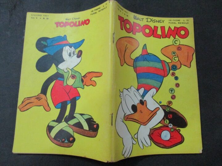 Topolino N° 28 Giugno 1951 - Originale - Ottimo