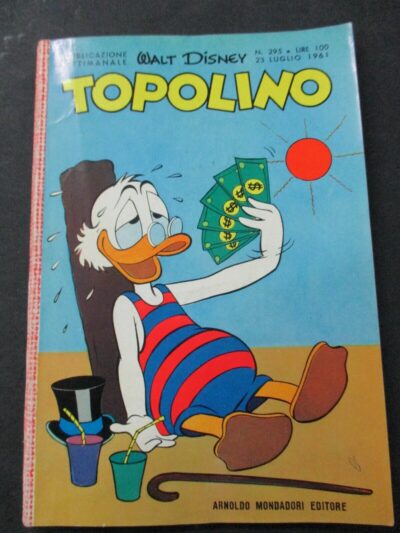 Topolino N° 295 + Figurine E Bollino - 25 Luglio 1961 - Originale - Ottimo